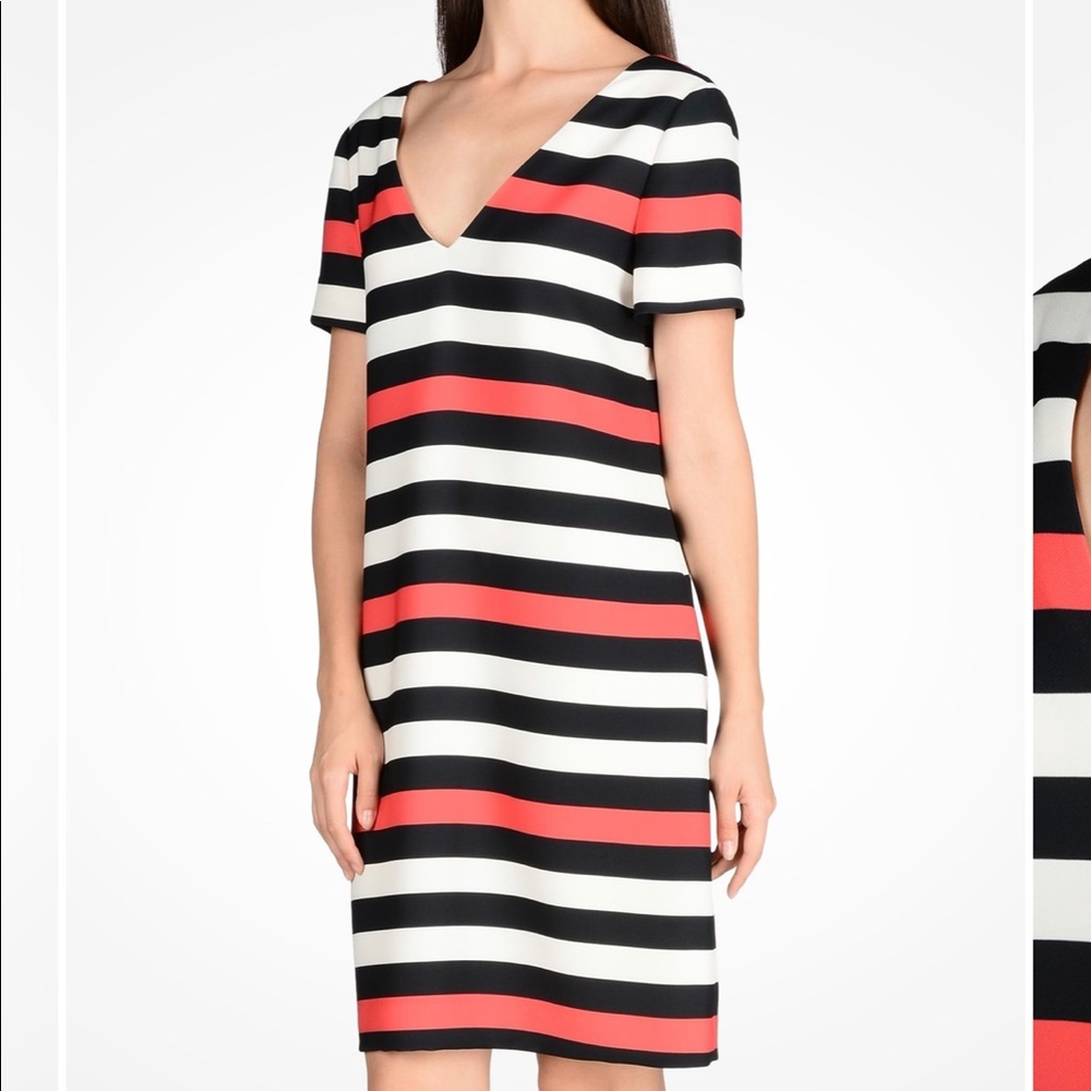 Armani Exchange Minnie Dress POP STRIPE V-NECK DRESS